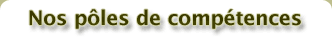 Nos pôles de compétences